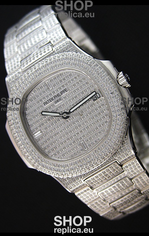 Nautilus iced out replica clearance
