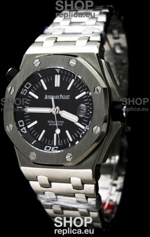 Audemars Piguet Royal Oak Scuba Swiss Watch in Black Dial