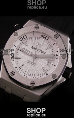 Audemars Piguet Royal Oak Scuba Swiss Watch in White Dial