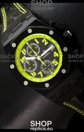 Audemars Piguet Royal Oak Offshore Bumble Bee Edition Watch - Secs hands at 12 O Clock