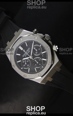 Audemars Piguet Royal Oak Chronograph Watch in Stainless Steel Case Black Dial