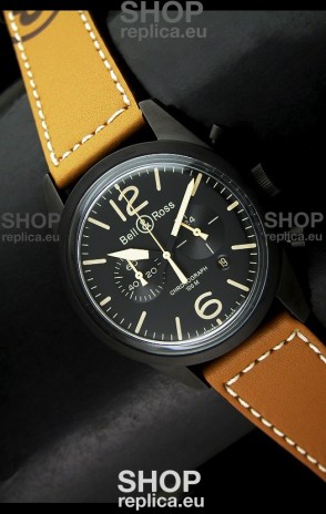 Bell and Ross BR126 Vintage Swiss Quartz Watch in PVD Casing