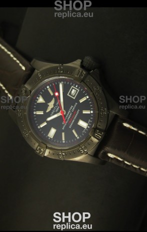 Breitling Seawolf PVD Coated Swiss Watch - Stick Markers