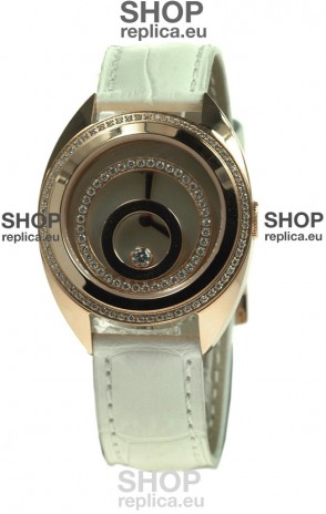 Chopard Happy Spirit Swiss Ladies Replica Gold Watch
