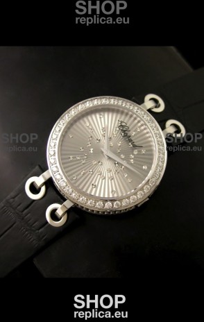 Chopard Xtravaganza Ladies Japanese Replica Watch in Silver Dial