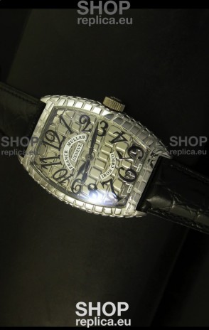 Franck Muller Casablanca Iron Croco Watch in Steel Case