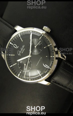 Glashuette Senator Japanese Replica Watch in Black Dial