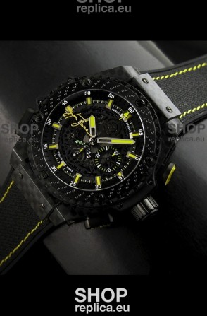 Hublot Big Bang Ayrton Senna Full Carbon Casing Swiss Watch 