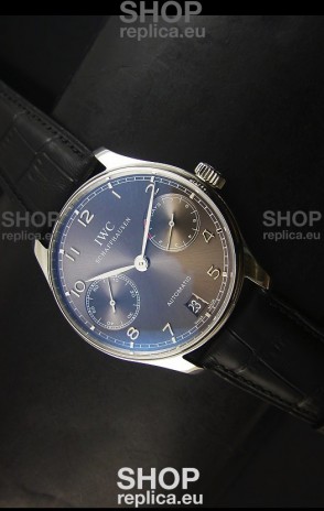 IWC Portugieser IW500703 Swiss Automatic Watch in Grey Dial - Updated 1:1 Mirror Replica 