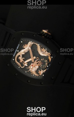 Richard Mille RM057 Tourbillon Jackie Chan Swiss Replica Watch in PVD Case