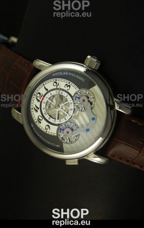 Mont Blanc Nicolas Riessec Stainless Steel Case in Grey Dial