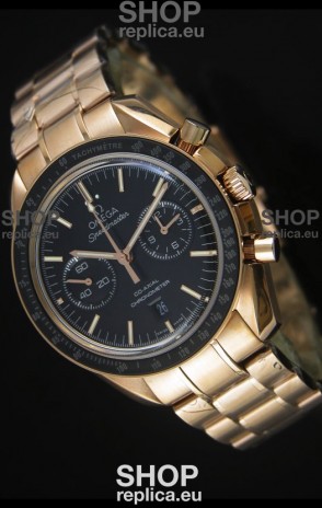 Omega Speedmaster Moon Watch Co-Axial Swiss Watch in Rose Gold - 1:1 Mirror Replica