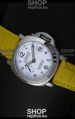 Panerai Luminor Marina PAM49 40MM Swiss Watch - Yellow Strap