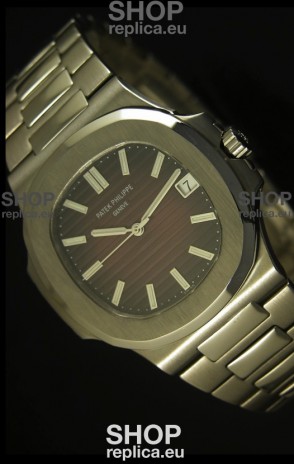 Patek Philippe Nautilus 5711 Jumbo Swiss Watch Burgundy - 1:1 Ultimate Mirror Replica