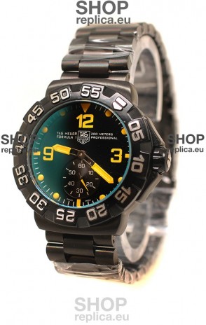 Tag Heuer Professional Formula 1 Japanese Replica Watch in Black Dial