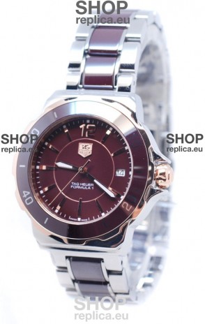 Tag Heuer Formula 1 Quartz Brown Ceramic Bezel Watch