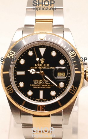 Rolex Submariner Two Tone Swiss Replica Watch Ceramic Bezel