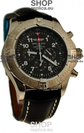 Breitling Chronograph Chronometre Japanese Watch in Black