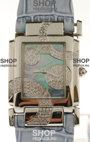 Patek Philippe Twenty Four Swiss Replica Watch in Pearl Dial
