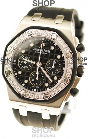 Audemars Piguet Royal Oak Offshore Alinghi Limited Edition Swiss Replica Watch in Diamond Bezel