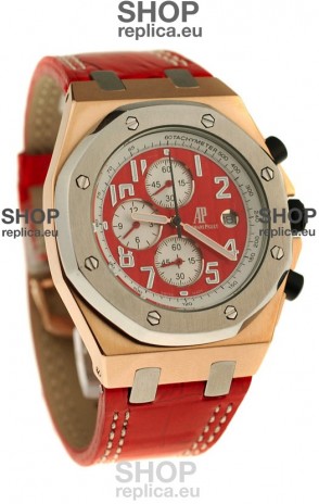 Audemars Piguet Royal Oak Offshore Limited Edition SingaporeGP 2008 Japanese Watch in Red Dial