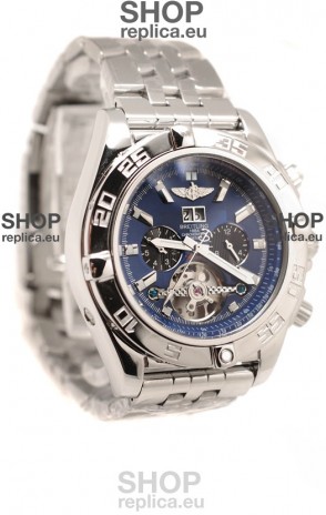Breitling Chronograph Chronometre Replica Watch in Blue Dial