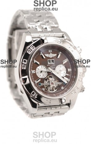 Breitling Chronograph Chronometre Replica Watch in Brown Dial