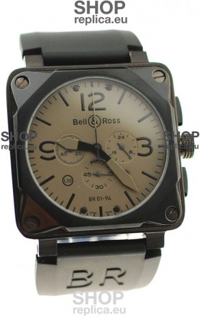 Bell and Ross BR01-94 Edition Japanese PVD Watch in Grey Dial