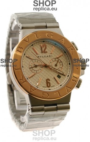 Bvlgari Diagono Mens Scuba japanese Replica Watch