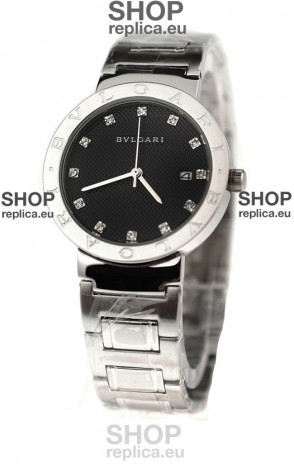 Bvlgari Quartz Japanese Watch in Diamond Markers
