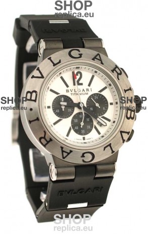 Bvlgari Scuba Swiss Body Japanese Steel Watch in Black Subdial