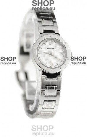 Bvlgari Quartz Japanese Watch in Silver Dial