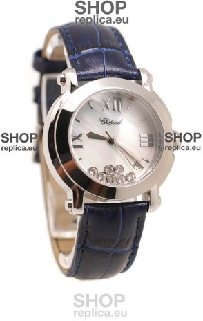 Chopard Happy Sport Ladies Swiss Replica Watch in White Dial