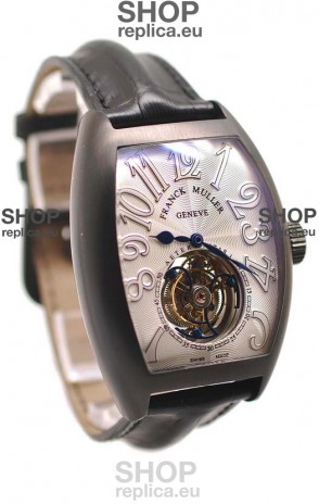 Franck Muller Aeternitas Tourbillon Swiss Replica PVD Watch in White Markers