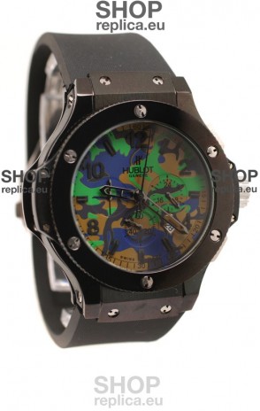 Hublot Big Bang Commando Green Camouflage Japanese Watch