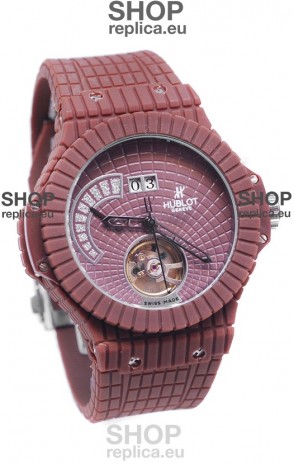 Hublot Red Caviar Tourbilllon Japanese Replica Watch