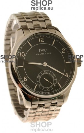 IWC Portugese Automatic Japanese Watch in Black Dial