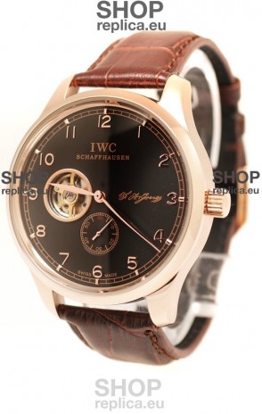 IWC Portuguese Regulateur Tourbillon Japanese Watch in Black Dial