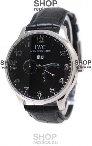 IWC Portuguese Minute Repeater Japanese Watch in Black Dial