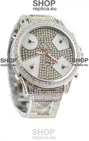 Jacob & Co Diamond Japanese Replica Watch in Grey Diamond Dial