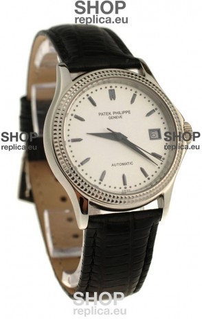 Patek Philippe Geneve Replica Watch in White Dial