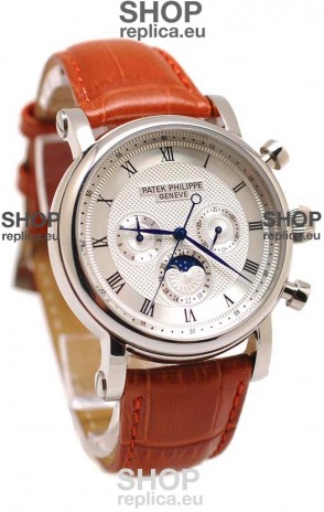 Patek Philippe Grand Complications Replica Watch in White Dial