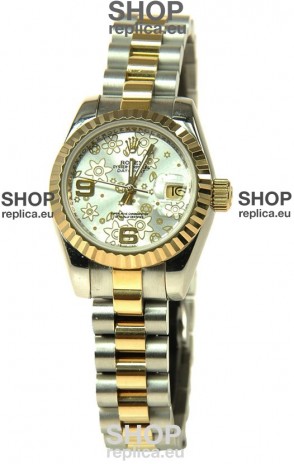 Rolex Floral Motif Datejust Ladies Replica Watch