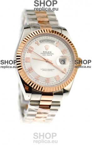 Rolex Day Date Two Tone Swiss Replica Watch