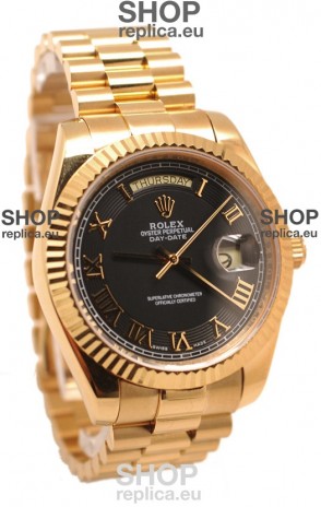 Rolex Day Date II Gold Japanese Replica Watch