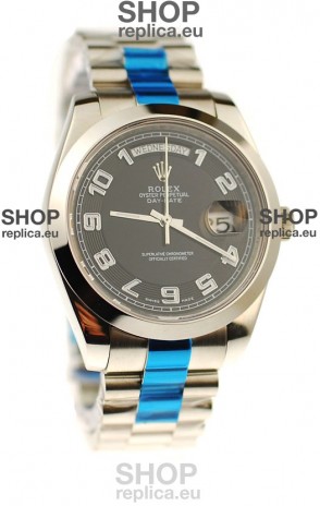 Rolex Day Date II Silver Japanese Replica Watch