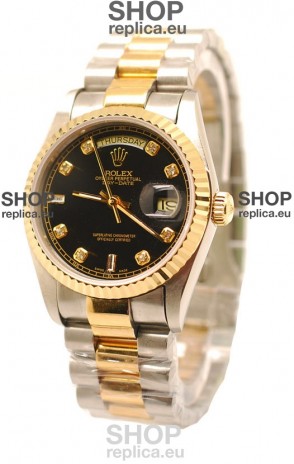 Rolex Day Date Two Tone Japanese Replica Watch