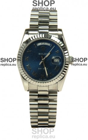 Rolex Day Date-Silver Swiss Replica Watch