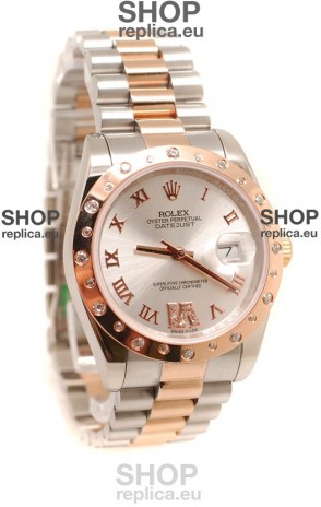 Rolex DateJust Mid-Sized Gold Japanese Replica Watch 