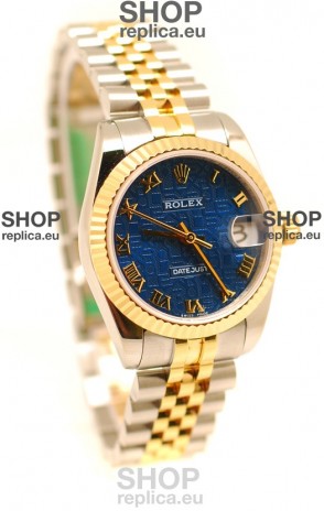 Rolex DateJust Mid-Sized Japanese Replica Two Tone Watch